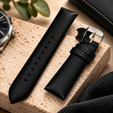 Ladies Women's No Stitching Smooth Leather Watch Strap 16 Colours