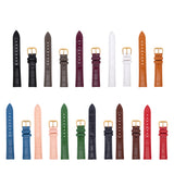 Ladies Men's Casual Genuine Leather Watch Strap 4 Colour Buckles