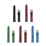 Ladies Men's Casual Genuine Leather Watch Strap 4 Colour Buckles