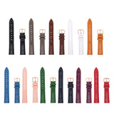 Ladies Men's Casual Genuine Leather Watch Strap 4 Colour Buckles