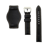 Men's Genuine Leather Bund Watch Strap