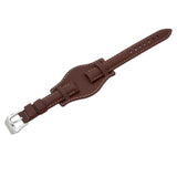 Men's Genuine Leather Bund Watch Strap