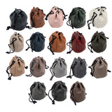 Soft Leather Drawstring Tobacco Bag Pouch Holder
