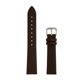 Ladies Thin Genuine Leather Lizard Grain Finish Watch Strap