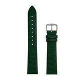Ladies Thin Genuine Leather Lizard Grain Finish Watch Strap