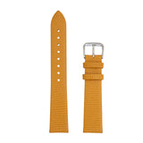Ladies Thin Genuine Leather Lizard Grain Finish Watch Strap