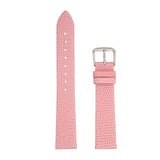 Ladies Thin Genuine Leather Lizard Grain Finish Watch Strap
