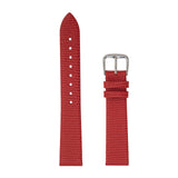 Ladies Thin Genuine Leather Lizard Grain Finish Watch Strap
