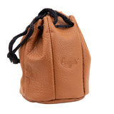 Soft Leather Drawstring Tobacco Bag Pouch Holder