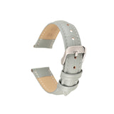 Ladies Men's Crocodille Embossed Genuine Leather Watch Strap 19 Colours