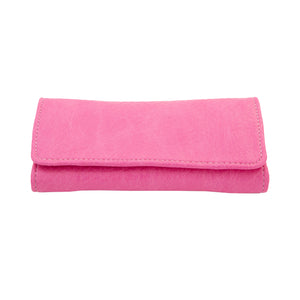 Soft Faux Leather Tobacco Pouch (Magenta)