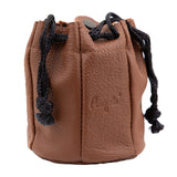 Soft Leather Drawstring Tobacco Bag Pouch Holder