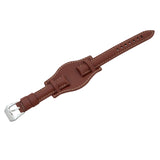 Men's Genuine Leather Bund Watch Strap