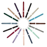 Ladies Genuine Leather Watch Strap Slim Thin Smooth Band