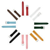 Ladies Thin Genuine Leather Lizard Grain Finish Watch Strap