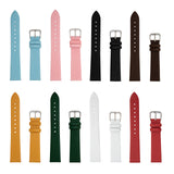 Ladies Thin Genuine Leather Lizard Grain Finish Watch Strap