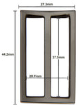37.5mm Metal Tri Glide Slide Buckles
