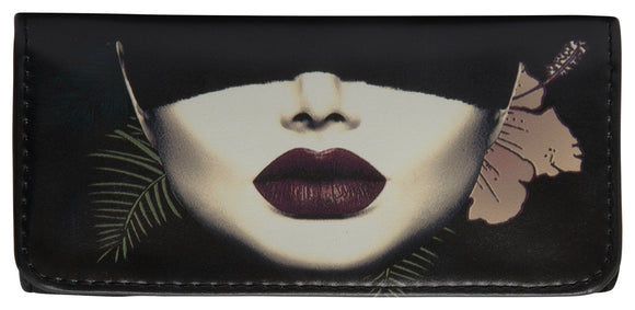 High Quality Faux Leather Tobacco Pouch (Blindfolded Lady)