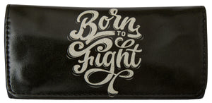 High Quality Faux Leather Tobacco Pouch (Born To Fight)