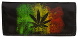 High Quality Faux Leather Tobacco Pouch (Cannabis Leaf)