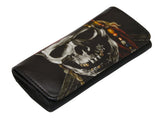 High Quality Faux Leather Tobacco Pouch (Caribbean Pirate Skull)