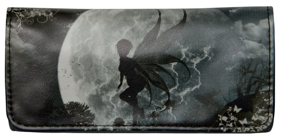 High Quality Faux Leather Tobacco Pouch (Fairy Silhouette)