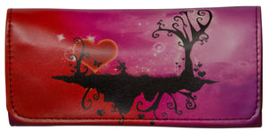High Quality Faux Leather Tobacco Pouch (Fairy Silhouette Purple)