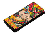 High Quality Faux Leather Tobacco Pouch (Lady With Parrot)