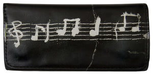 Soft Faux Leather Tobacco Pouch (Notes Lines)