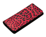 High Quality Faux Leather Tobacco Pouch (Red Leopard)
