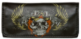 Soft Faux Leather Tobacco Pouch (Skull With Goggles)