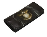 Soft Faux Leather Tobacco Pouch (Skull With Hood)